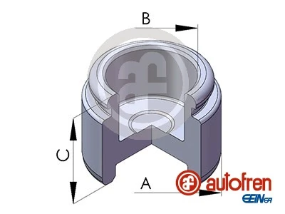 Piston, brake caliper